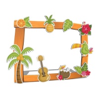 Cadre pour photocall Tropical 80 x 60 cm