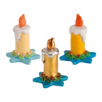 Figurines pour gâteau de bougie de Noël 3 cm - Dekora - 50 pcs.
