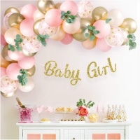 Kit de ballons pour bébé fille - Monkey Business - 65 pcs.