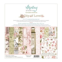 Kit de papier pour scrapbooking City of Love - Mintay Papers - 12 feuilles