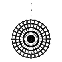 Pendentif en toile d'araignée noire de 50 cm