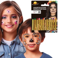 Maquillage en stick couleurs assorties de 19 gr - 12 unités