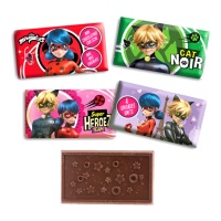 Barres de chocolat coccinelles 80 gr - Dekora