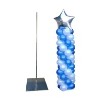 Colonne de ballons avec base carrée de 2,10 m - 7 pièces - Liragram