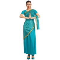 Costume hindou de Bollywood pour femme bleu