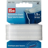 Bande élastique blanche naturelle de 3 cm pour caleçon - Prym - 1,5 m