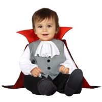 Costume de vampire avec gilet gris pour bébés
