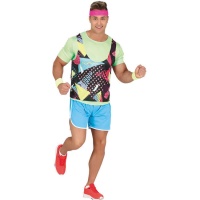 Costume de coureur des années 80 pour homme