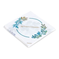 Serviettes de Communion Florales 16,5 x 16,5 cm - 12 pcs.