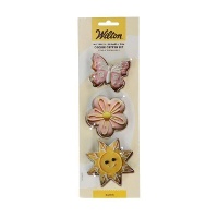 Emporte-pièces en forme de papillon, de fleur et de soleil - Wilton - 3 unités