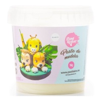 Pâte à modeler blanche 1 Kg - Pastkolor