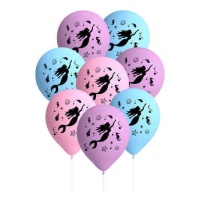 Ballons en latex sirène 27 cm - 8 unités