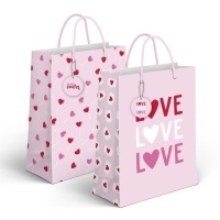 Sac cadeau Sweet Love 45 x 33 x 10 cm - 1 pc.