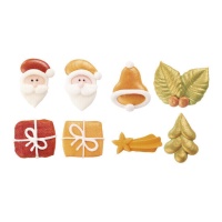 Figurines de Noël en perles de sucre - Dekora - 48 pcs.