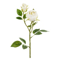 Rose Blanche artificielle décorative de 55 cm