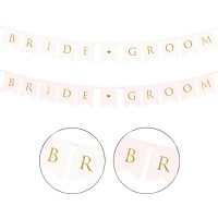 Fanions de Bride Groom de 2,50 m