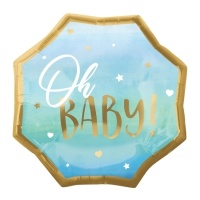 Oh Baby ! ballon étoile bleu 55 x 55 cm - Anagramme