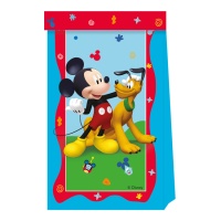 Sacs en papier bleu Mickey Mouse - 4 pcs.