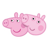 Masques de fête Peppa Pig - 6 pièces