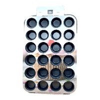 Moule pour mini-muffins en métal de 38 x 25,5 cm - Azucren - 24 cavités