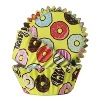 Capsules de cupcake au donut jaune - PME - 30 pcs.