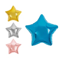 Ballon étoile métallique 45 cm - Ambre