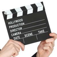 Clapet de réalisateur de films d'Hollywood 20 x 18 cm