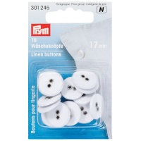 Boutons en lin lavables de 1,7 cm - Prym - 16 pcs.