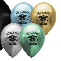 Ballons en latex pour la remise des diplômes avec le message You made it 35 cm - Clown Balloons - 25 pcs.