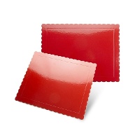Socle pour gâteau de 30 x 25 x 0,3 cm de couleurs - 5 unités