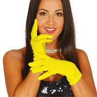 Gants de couleurs courts de 20 cm