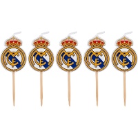Bougies Real Madrid - lot de 5