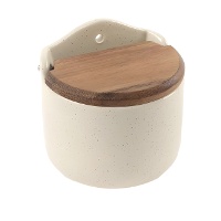 Salière beige avec éclaboussures