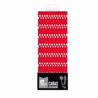 Pailles en papier à pois de 20 cm - 12 unités