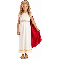 Costume romain avec cape pour filles