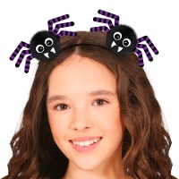 Bandeau avec araignées pompon