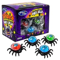 Araignée avec oeil en gelée et bonbon pétillant - 30 pièces