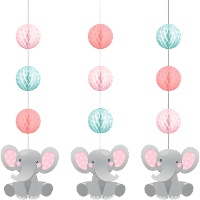 Pendentifs décoratifs Elephant Baby - 3 unités