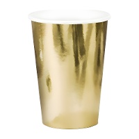 Gobelets métallisés de 220 ml - 6 unités