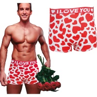 Boxers à coeurs pour homme