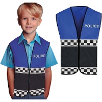Gilet de police bleu pour enfant