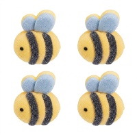 Guimauves en forme d'abeilles pastel - 12 unités
