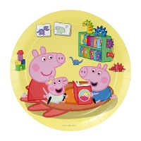 Assiettes Peppa Pig 23 cm - lot de 8