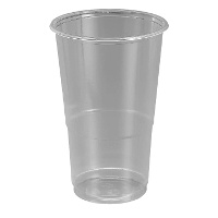 Gobelets en plastique transparent de 250 ml - 50 unités