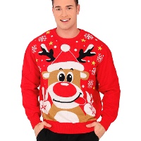 Pull de Noël avec renne pour homme