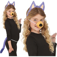 Ensemble chien bleu - 3 pièces