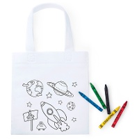 Sac pour colorier l'Espace avec des crayons