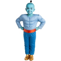 Déguisement de génie Aladdin musclé pour enfant