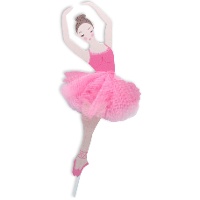 Topper pour gâteau de danseuse avec tutu - 1 unité