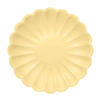 Assiettes en forme de fleur de 18 cm - 8 unités